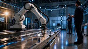 Premium editorial robotics hero image for What Is Motion Control in Robotics?