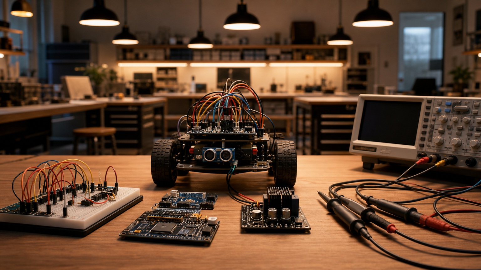Premium editorial robotics hero image for The Ultimate Beginner's Guide to Robot Control Systems