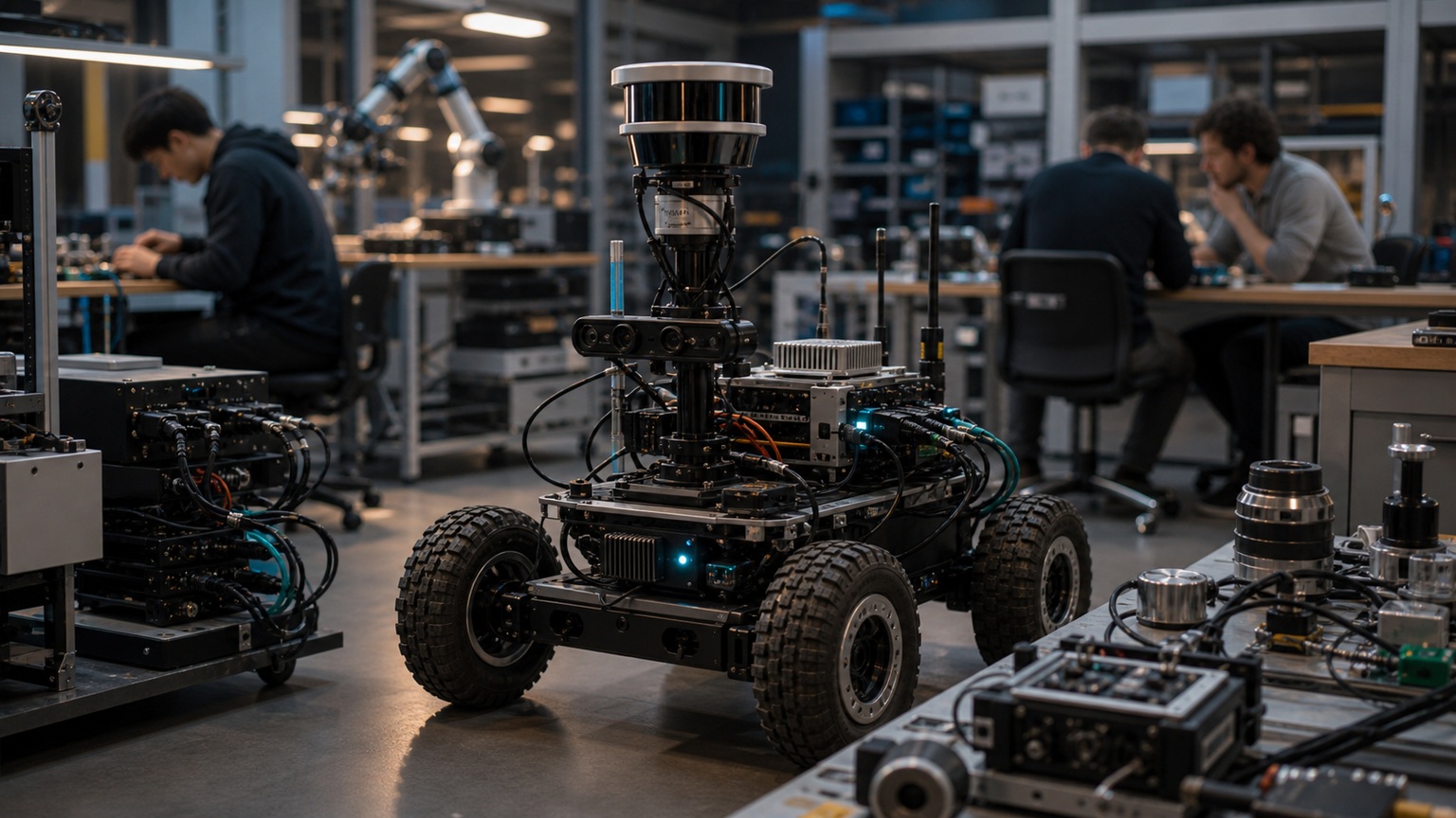 Premium editorial robotics hero image for What Is ROS and Why Is It Important for Robotics?