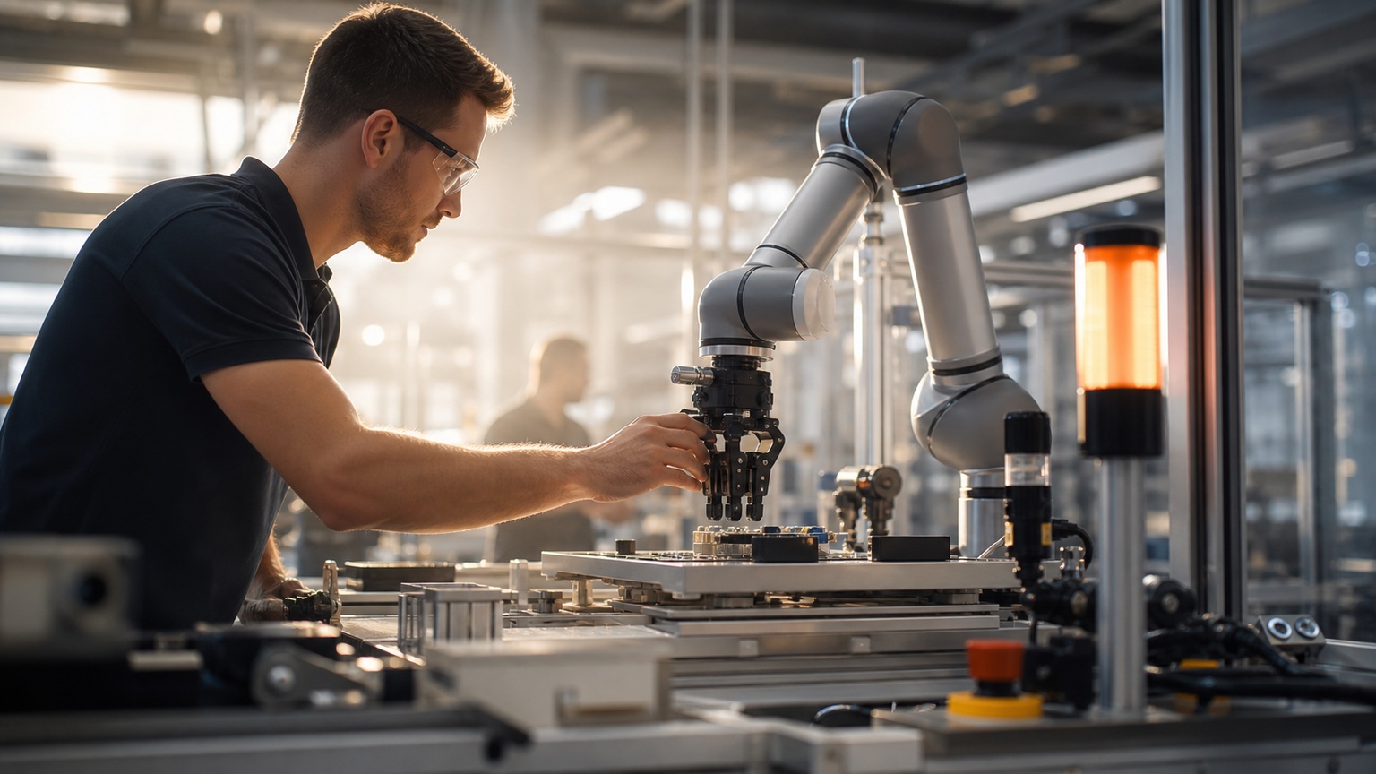 Premium editorial robotics hero image for Why Robot Safety Matters More Than Ever