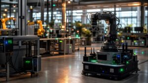 Premium editorial robotics hero image for What Is IoT Integration in Robotics? A Complete Beginner’s Guide